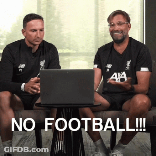 Two Men At Laptop Saying No Football GIF