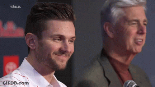 Two Men At Microphone With USA GIF
