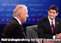 Two Men At Table Not A Single Thing He Said Is Accurate GIF
