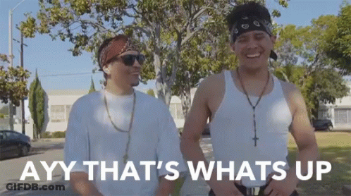 Two Men Ayy That's What's Up GIF
