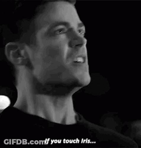 Two Men B&W Photo If You Touch Iris GIF