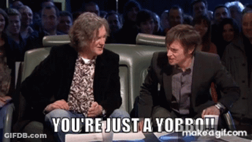 Two Men Before Crowd Saying You're Just A Yobro! GIF