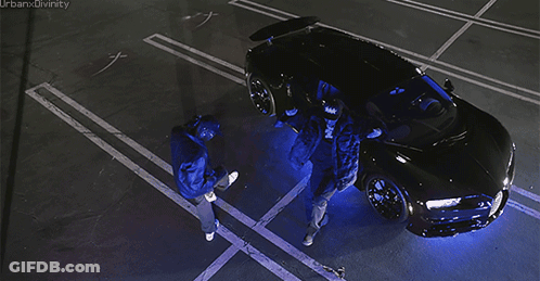 Two Men Beside Black Car Urbanxdivinity GIF