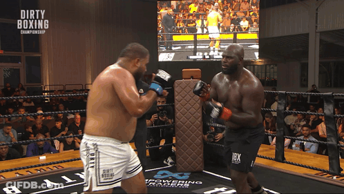 Two Men Boxing Championship GIF