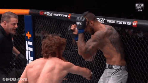 Two Men Boxing In Ring Fightpass GIF