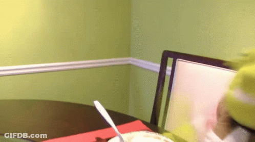 Two Men Boxing In Ring With Scary Mouse GIF