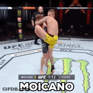 Two Men Boxing Moicano GIF