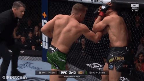 Two Men Boxing One Wearing Whitaker Shorts GIF
