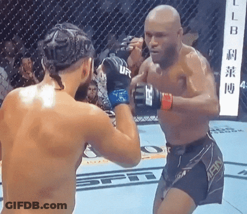 Two Men Boxing One With Main Shorts GIF