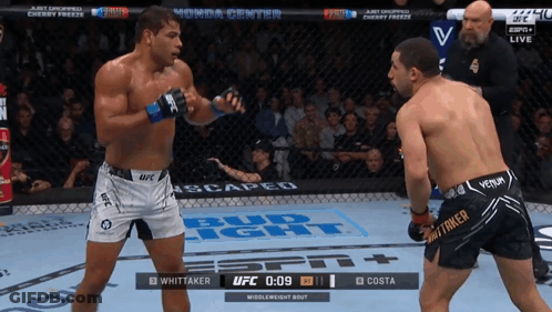 Two Men Boxing Ring Bud Light Ad GIF
