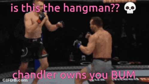Two Men Boxing Ring Is This The Hangman GIF
