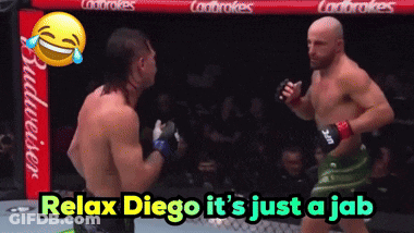 Two Men Boxing Saying Relax Diego It's Just A Jab GIF
