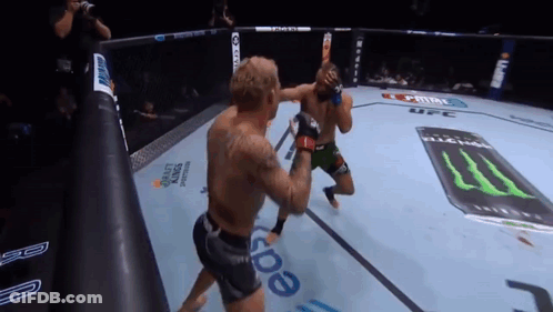 Two Men Boxing With Monster Energy Ad GIF