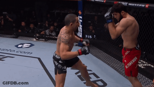 Two Men Boxing With Monster Energy Logo GIF