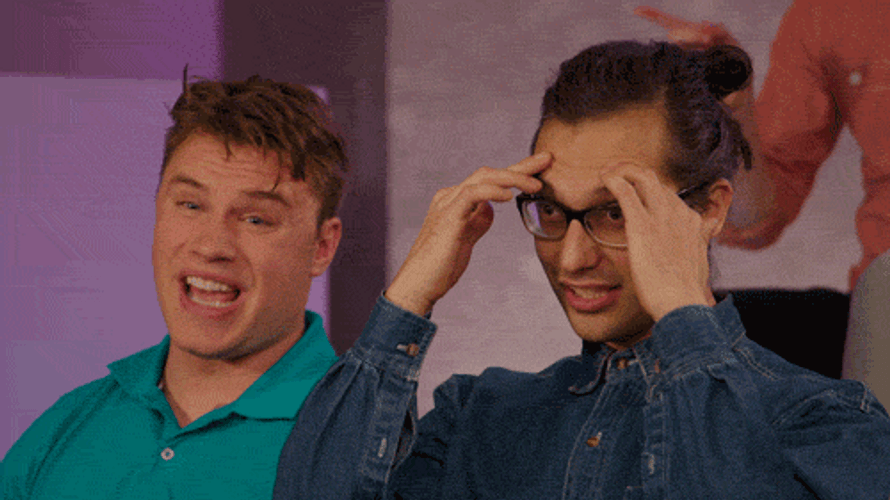 Two Men Confused Actions GIF