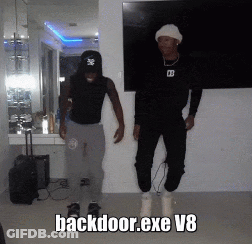 Two Men Dancing Backdoor.exe V8 GIF