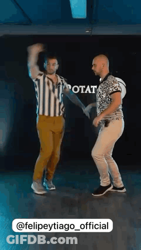 Two Men Dancing @Felipeytiago_official GIF