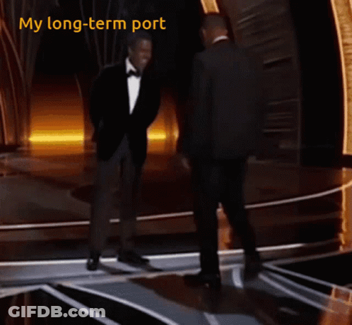 Two Men Dancing On Stage Caption My Long Term Port GIF