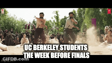 Two Men Dancing UC Berkeley Students Week Before Finals GIF