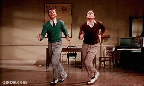 Two Men Dancing With Piano GIF