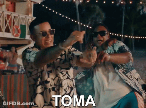 Two Men Dancing With Toma GIF