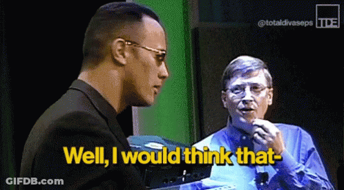 Two Men Discussing Well I Would Think GIF