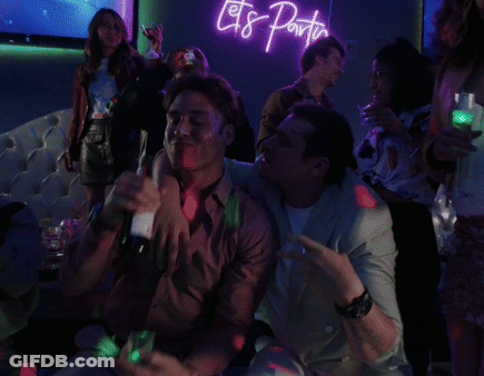 Two Men Drinking At Party By Robert M Williams Jr GIF