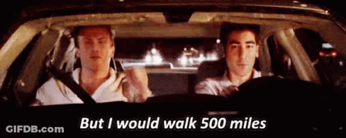 Two Men Driving Car At Night One Talking GIF