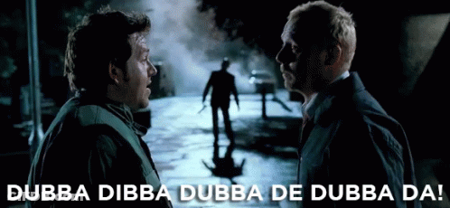 Two Men Dubba Dubba Dubba De Dubba Da GIF