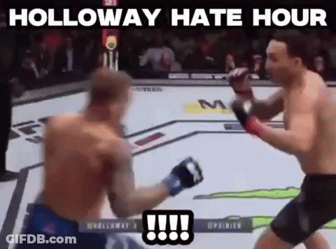 Two Men Fighting Boxing Ring Holloway Hate Hour GIF