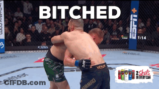 Two Men Fighting In Boxing Ring GIF