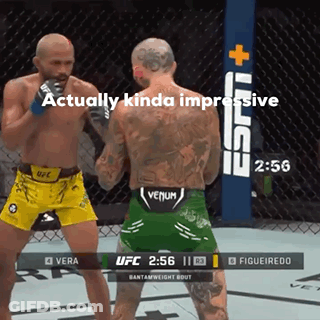 Two Men Fighting In Boxing Ring Actually Kinda Impressive GIF