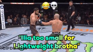 Two Men Fighting In Boxing Ring Ilia Too Small For Lightweight Brotha GIF