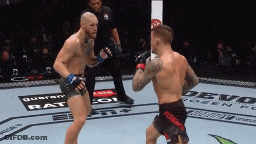 Two Men Fighting In Boxing Ring Saying Guarana GIF