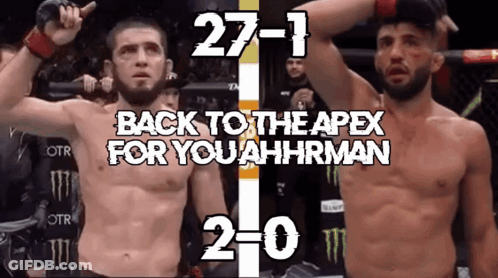 Two Men Fighting In Boxing Ring Saying Ilia Too Small For Lightweight Brotha GIF