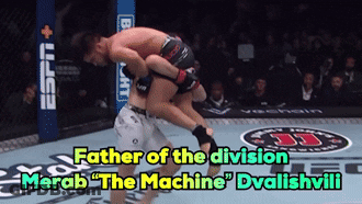 Two Men Fighting In Boxing Ring Saying You Have To Be Man First GIF