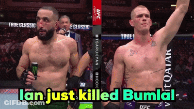 Two Men Fighting In Boxing Ring UFC 0:54 GIF