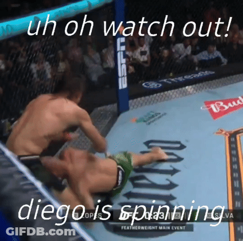 Two Men Fighting In Boxing Ring With Budweiser Banner GIF
