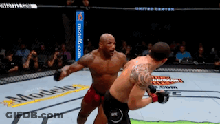 Two Men Fighting In Boxing Ring With Modelo Sign GIF