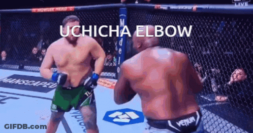 Two Men Fighting In Boxing Ring GIF