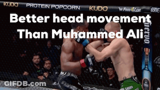 Two Men Fighting In Cage Better Head Movement Than Muhammad Ali GIF