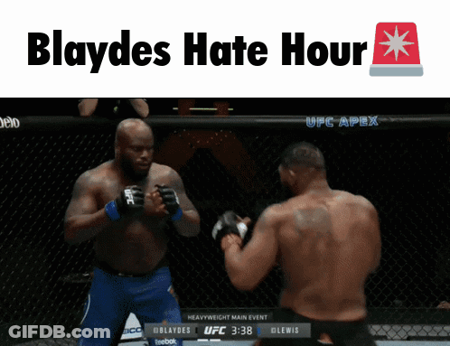 Two Men Fighting In Cage Blaydes Hate Hour GIF