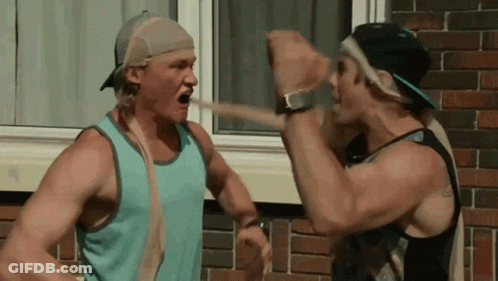 Two Men Fighting In Front Of Window GIF