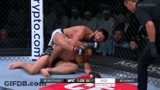 Two Men Fighting In Ring GIF