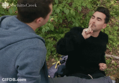 Two Men From Schitt's Creek GIF