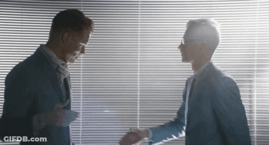 Two Men Having A Deal GIF