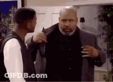 Two Men Having Conversation GIF