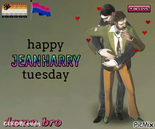 Two Men Hugging Happy Jeanharry Tuesday GIF