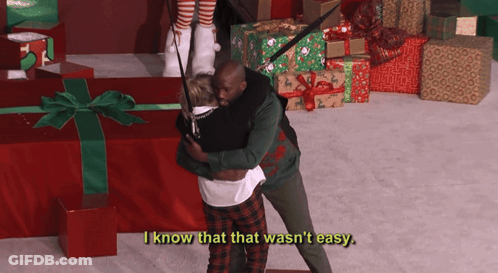 Two Men Hugging I Know That That Wasn't Easy GIF