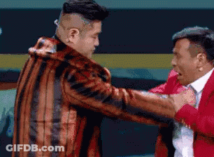 Two Men Hugging GIF